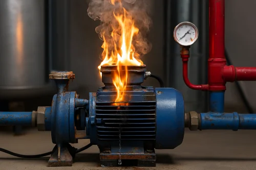 علت سوختن پمپ آب موتورخانه